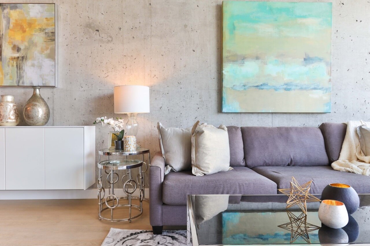 A furnished living space